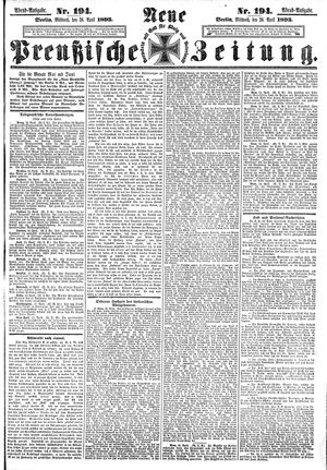 Neue preußische Zeitung on Apr 26, 1893