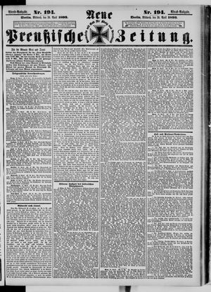 Neue preußische Zeitung vom 26.04.1893