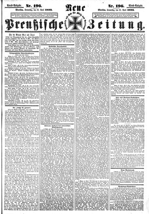 Neue preußische Zeitung on Apr 27, 1893