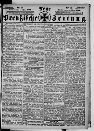 Neue preußische Zeitung vom 04.01.1894