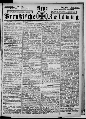 Neue preußische Zeitung on Jan 10, 1894