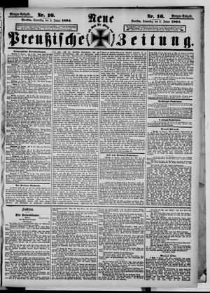 Neue preußische Zeitung vom 11.01.1894