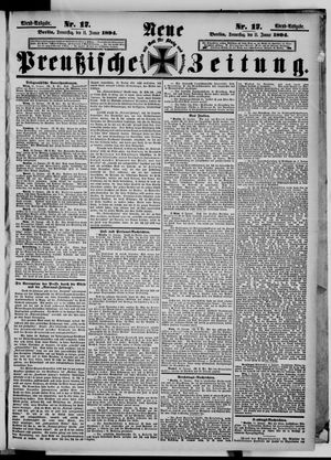 Neue preußische Zeitung vom 11.01.1894