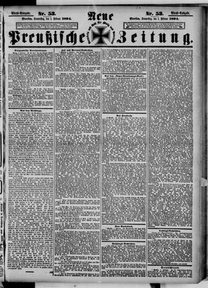 Neue preußische Zeitung vom 01.02.1894