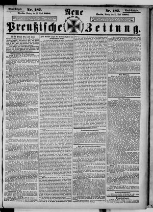 Neue preußische Zeitung vom 23.04.1894