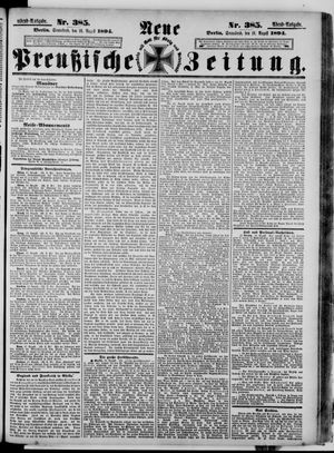 Neue preußische Zeitung vom 18.08.1894