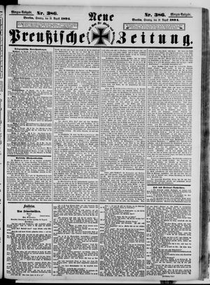 Neue preußische Zeitung vom 19.08.1894