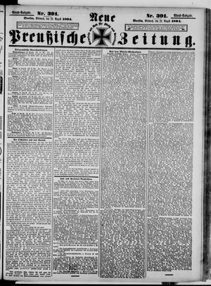 Neue preußische Zeitung vom 22.08.1894