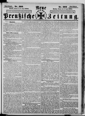 Neue preußische Zeitung vom 29.08.1894
