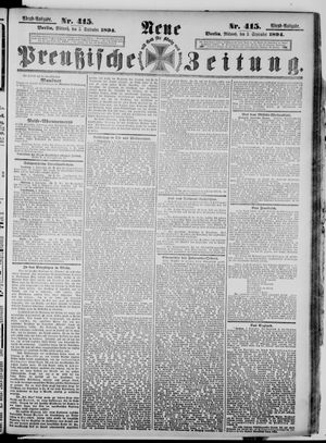 Neue preußische Zeitung vom 05.09.1894