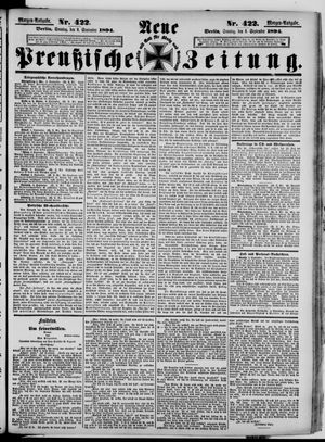 Neue preußische Zeitung vom 09.09.1894
