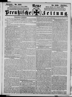 Neue preußische Zeitung vom 22.09.1894