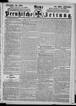 Neue preußische Zeitung vom 04.10.1894