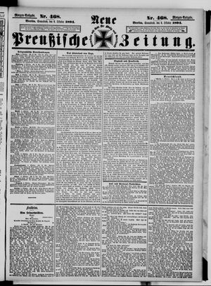 Neue preußische Zeitung vom 06.10.1894