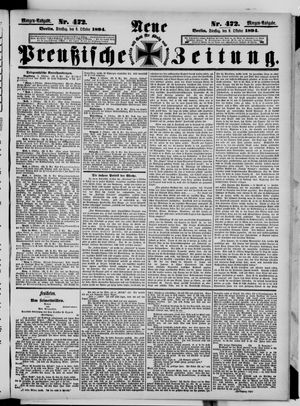 Neue preußische Zeitung vom 09.10.1894