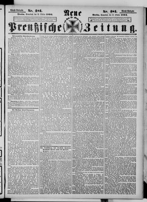 Neue preußische Zeitung vom 13.10.1894