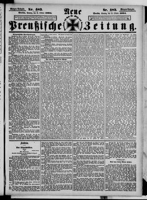 Neue preußische Zeitung vom 14.10.1894