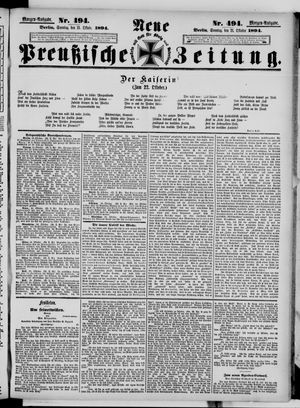 Neue preußische Zeitung vom 21.10.1894