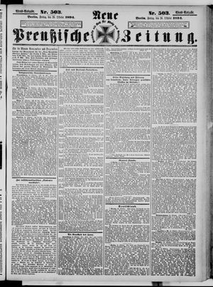 Neue preußische Zeitung vom 26.10.1894