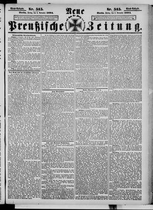 Neue preußische Zeitung vom 02.11.1894