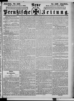 Neue preußische Zeitung vom 03.11.1894
