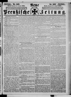 Neue preußische Zeitung vom 03.11.1894