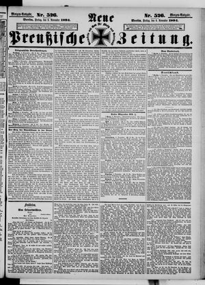 Neue preußische Zeitung vom 09.11.1894