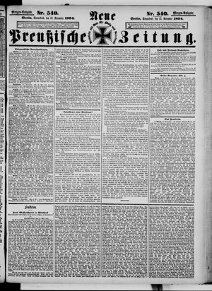 Neue preußische Zeitung vom 17.11.1894