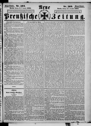 Neue preußische Zeitung vom 02.12.1894