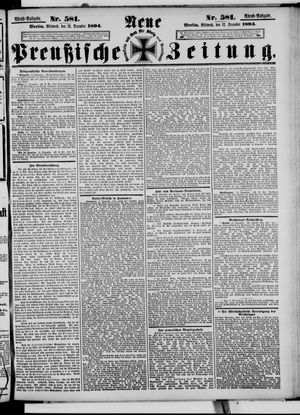 Neue preußische Zeitung vom 12.12.1894