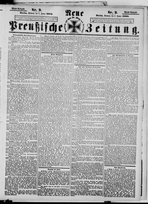 Neue preußische Zeitung vom 02.01.1895