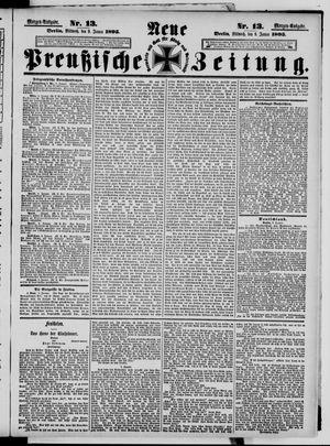 Neue preußische Zeitung vom 09.01.1895