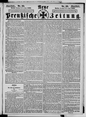 Neue preußische Zeitung vom 10.01.1895