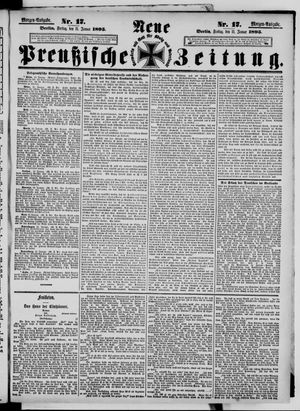 Neue preußische Zeitung vom 11.01.1895