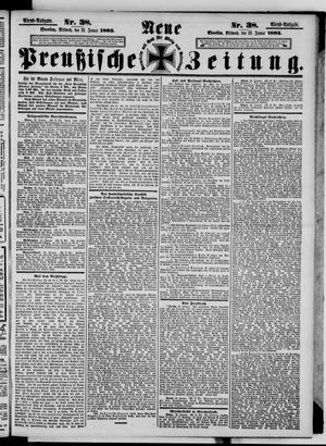 Neue preußische Zeitung vom 23.01.1895