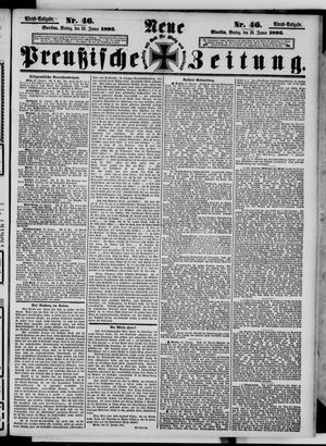 Neue preußische Zeitung vom 28.01.1895