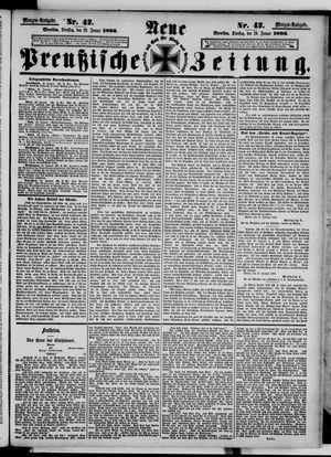 Neue preußische Zeitung vom 29.01.1895