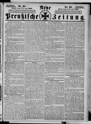 Neue preußische Zeitung vom 29.01.1895