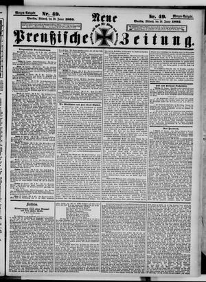 Neue preußische Zeitung vom 30.01.1895
