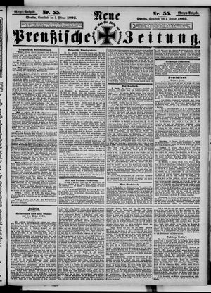 Neue preußische Zeitung vom 02.02.1895