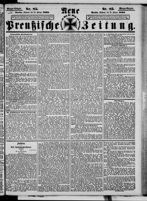 Neue preußische Zeitung vom 20.02.1895