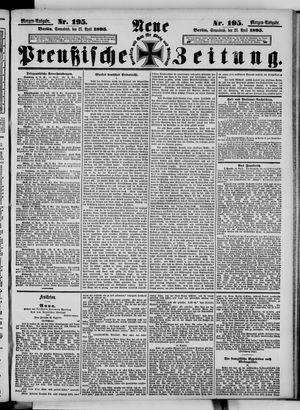 Neue preußische Zeitung vom 27.04.1895
