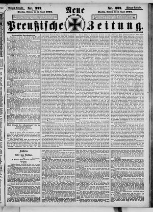 Neue preußische Zeitung vom 14.08.1895