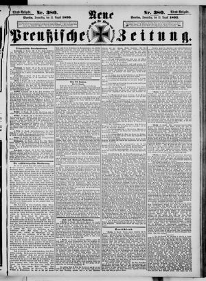 Neue preußische Zeitung vom 15.08.1895