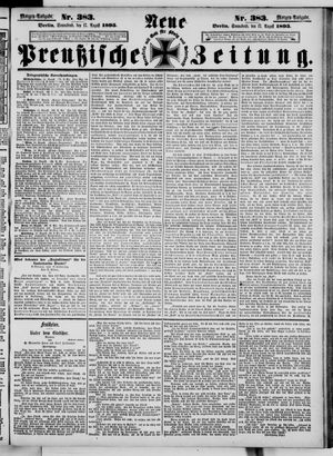 Neue preußische Zeitung vom 17.08.1895