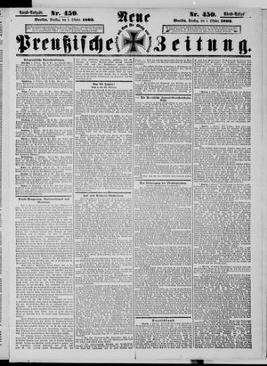 Neue preußische Zeitung vom 01.10.1895