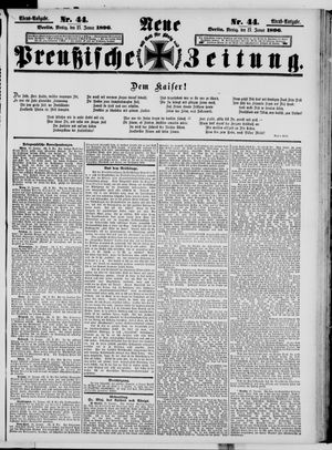 Neue preußische Zeitung vom 27.01.1896