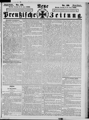 Neue preußische Zeitung vom 30.01.1896
