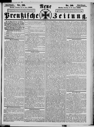 Neue preußische Zeitung vom 30.01.1896