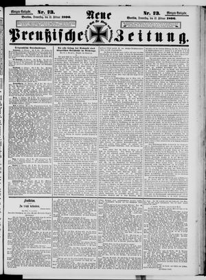 Neue preußische Zeitung on Feb 13, 1896